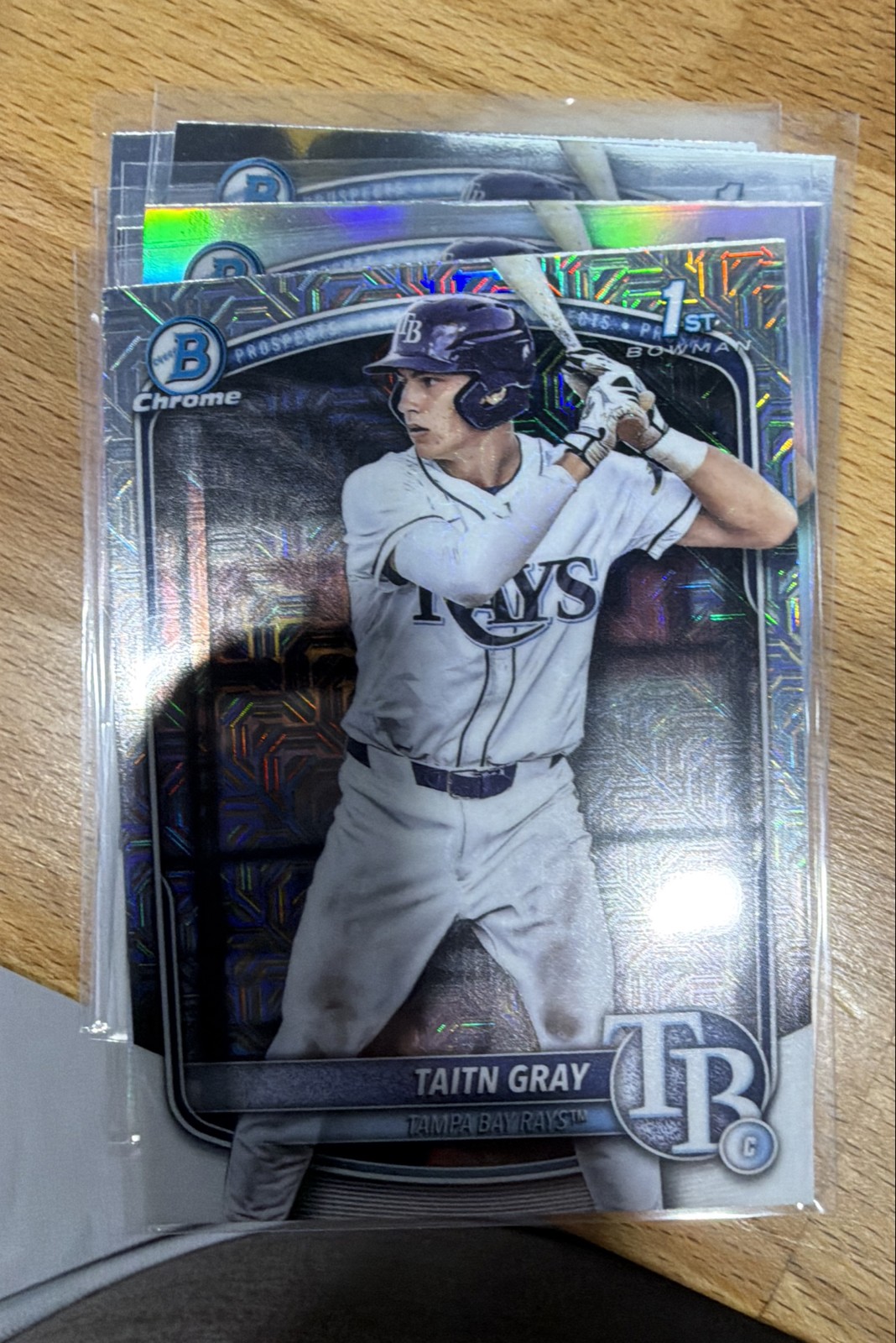2025 Bowman Draft - Chrome Taitn Gray #BDC-7 Mojo Refractor (RC)