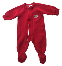 Vintage Carter's Size 6 - 12 Months Red Romper Bear w/ Book Made in USA