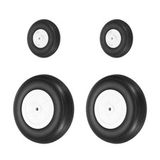 RC Airplane Wheels Set, 1.3"/3.9" Dia RC Aircraft Rubber Wheels Pack of 4