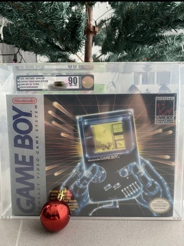 Nintendo 1989 Game Boy First Print Green Screen Sealed NEW VGA 90 Console System