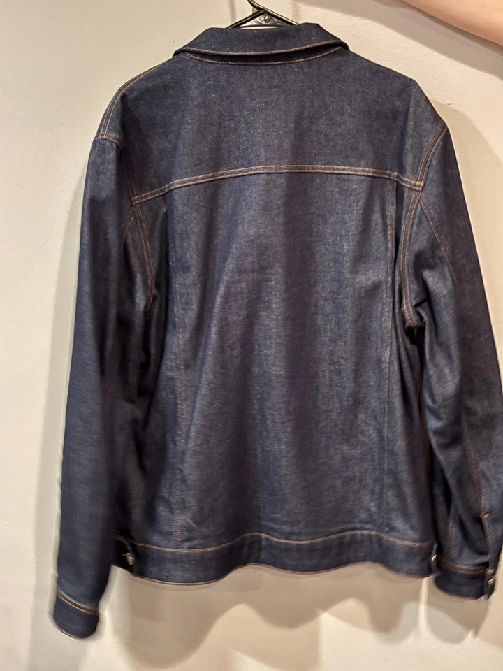 Chaqueta Denim KARL LAGERFELD PARIS HOMBRE Costura en Contraste Azul Talla XL Foto 2 de 4
