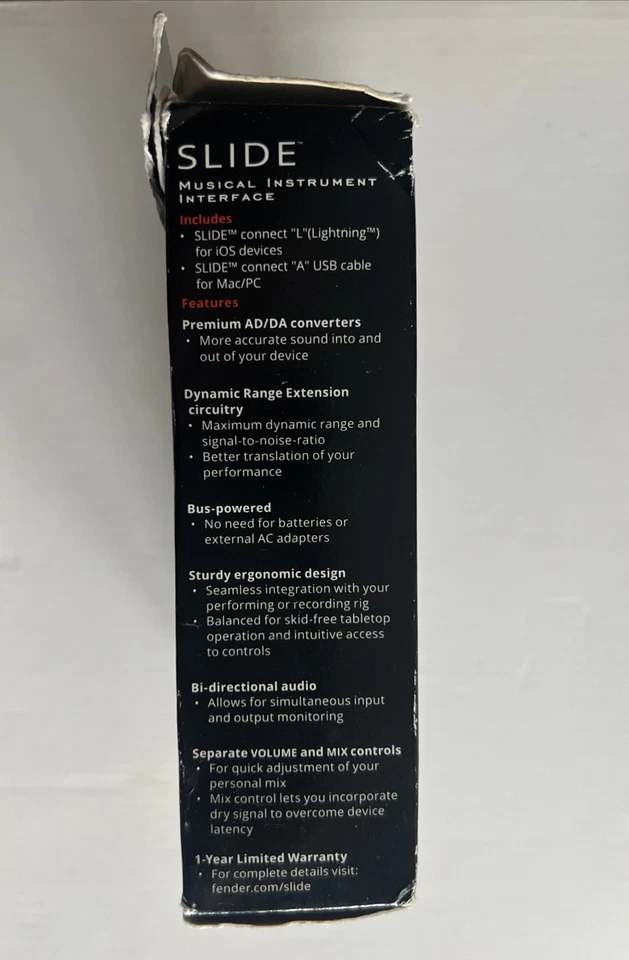 Fender Audio Slide Audio Interface For iOS And Pc And USB Equipped Devices - Image 2 of 4