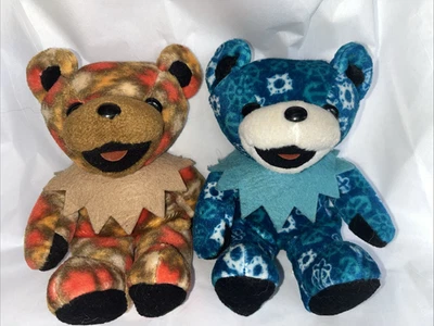 Greatful Dead Teddy Bear Lot Lost Sailor And Fall Tour Liquid Blue - Image 1 of 4