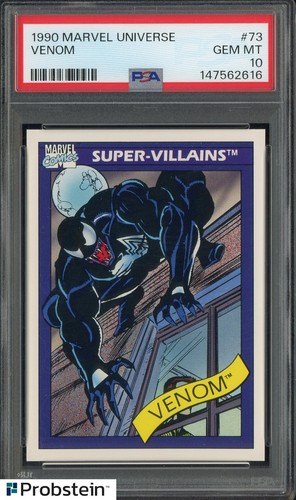 1990 Impel Marvel Universe Super Villains #73 Venom PSA 10 GEM MINT