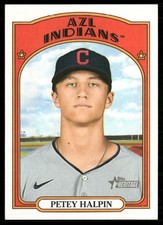 Petey Halpin 2021 Topps Heritage Minor League AZL Indians #41