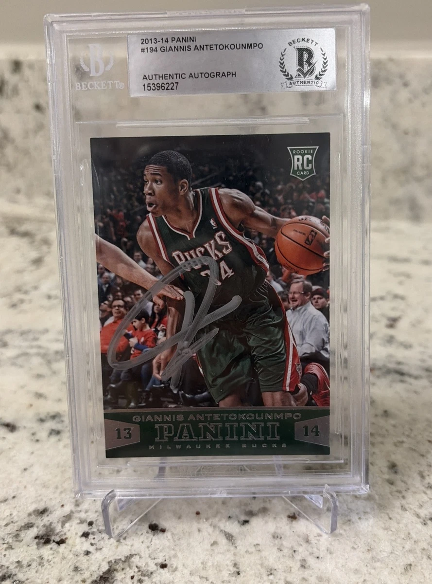 Giannis Antetokounmpo Autographed NBA Basketball Trading Cards