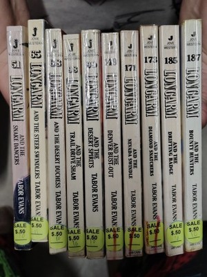 Lot Of 10 Longarm Adult Paperback Books By Tabor Evans Western Romance Books