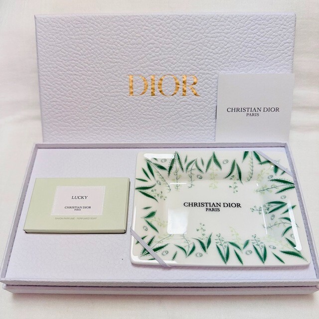 Christian Dior Maison Lucky soap set Soap & Soap Dish Tray Flower