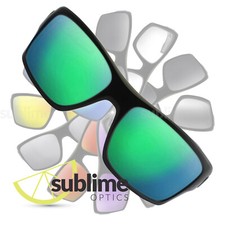 POLARIZED Metallic Emerald Green Replacement Lenses for Oakley Turbine OO9263