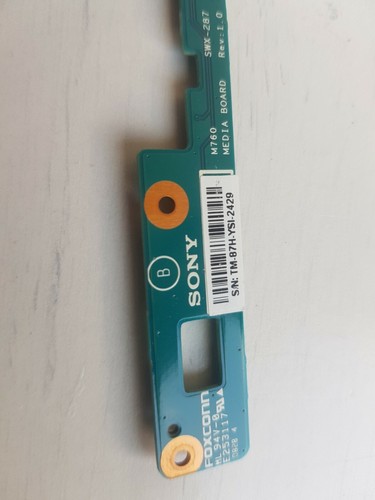 sony pcg-3b1m / vgn-fw11e laptop power button board / bouton d'allumage cable - Afbeelding 3 van 4