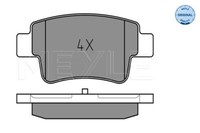 Meyle 025 243 4917 Brake Pad Set, Disc Brake For Abarth Fiat Opel Vauxhall