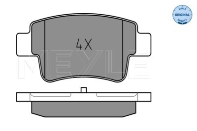 Meyle 025 243 4917 brake pad set, disc brake for Abarth Fiat Opel Vauxhall