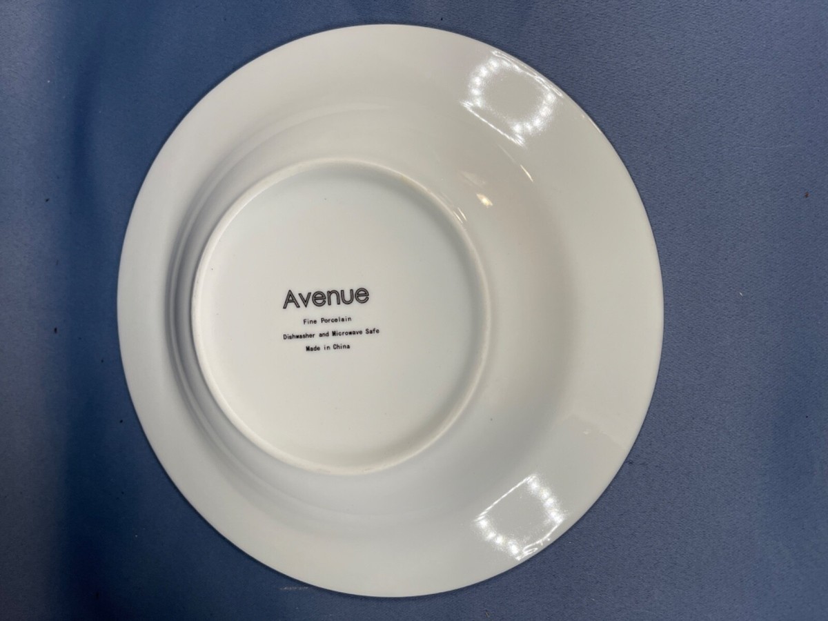 Avenue Fine Porcelain Lot of Modern Soup Bowl Set Microwave Dishwasher  4694