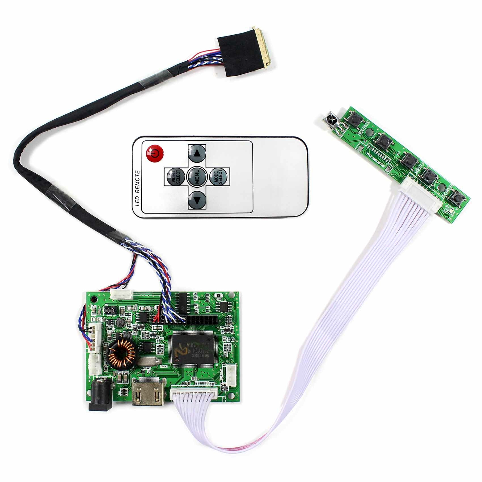 HD Audio LCD Controller Board for 7"" 10.1inch 40P DIY LVDs LCD Panel 1280x800