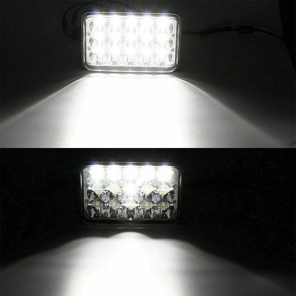 4PCS 4x6" LED Headlights Hi/Lo Sealed Beam For Isuzu NQR NPR NPR-HD FTR Kenworth - Imagem 2 de 4