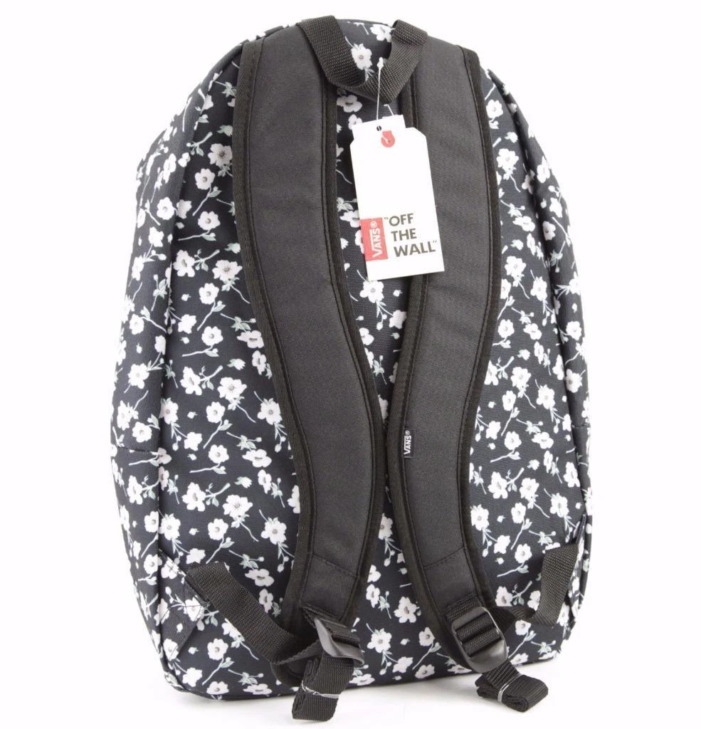 Vans Off The Wall Schooling Graphite Floral Laptop Backpack 2 Pocket New  NWT | eBay