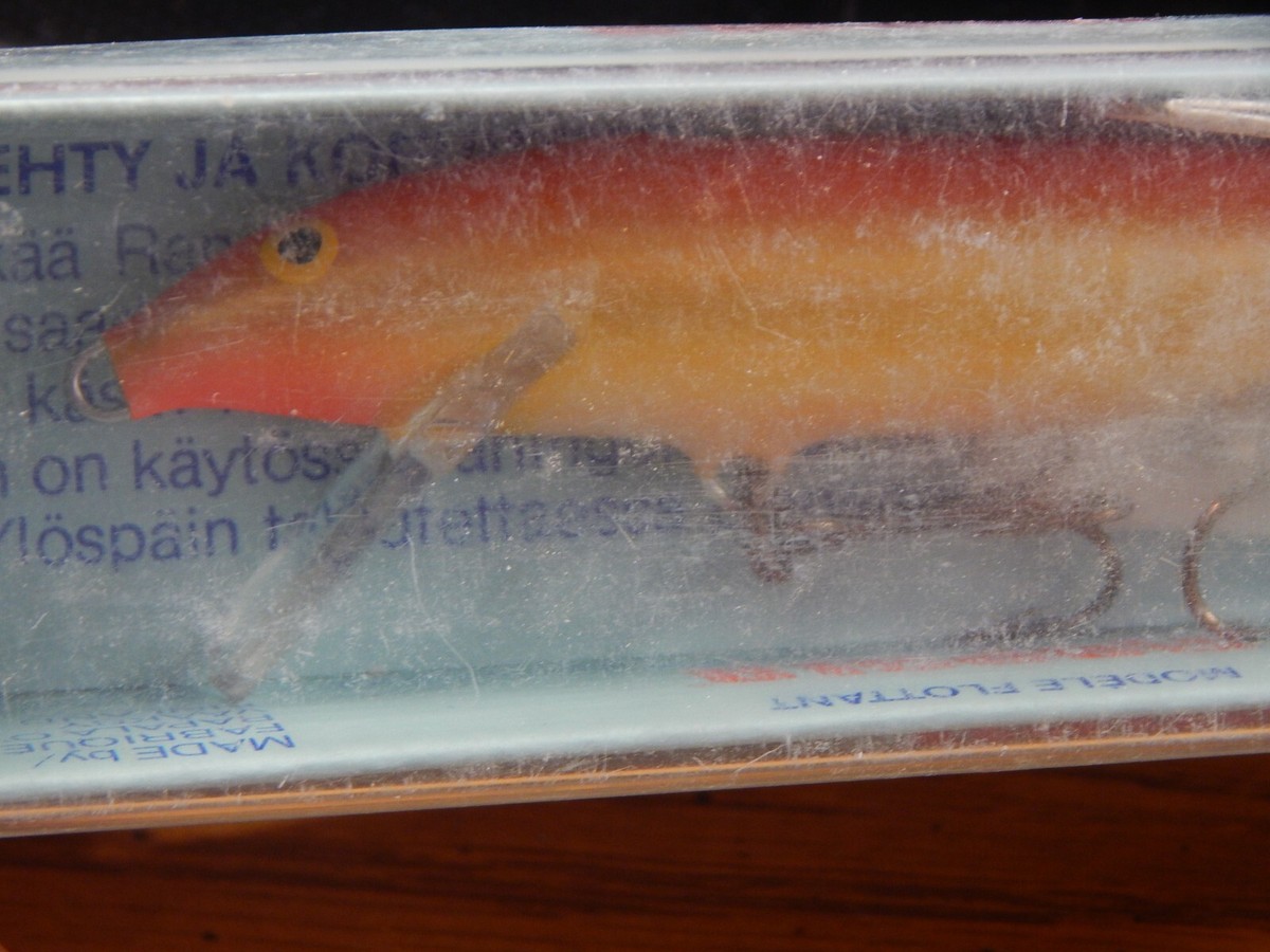 Boîte Revendeur Rapala H-13 Husky Minnow Vintage – Couleur Spéciale, 5 1/4", Neuve Et Rare