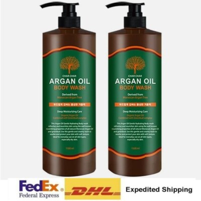 CHAR CHAR Argan Oil Body Wash 1500ml x 2ea Korea + Express