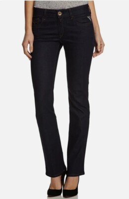 Replay Jeans NADIE WX670E Straight-Fit Women's Dark Blue Indigo Rinse - W30/L29