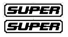 2x STICKERS SUPER SCANIA