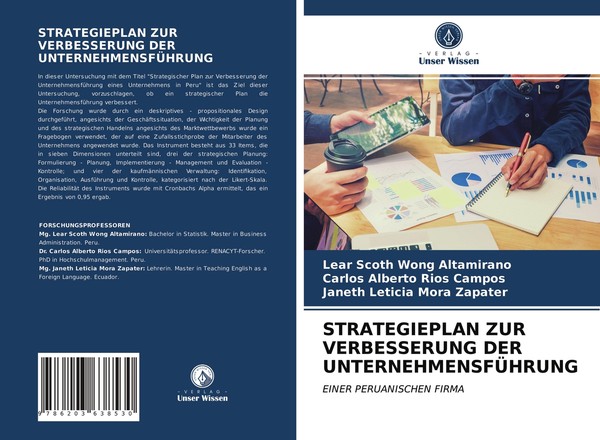 Strategieplan Zur Verbesserung Der UnternehmensfÜHrung | Buch | 9786203638530-image