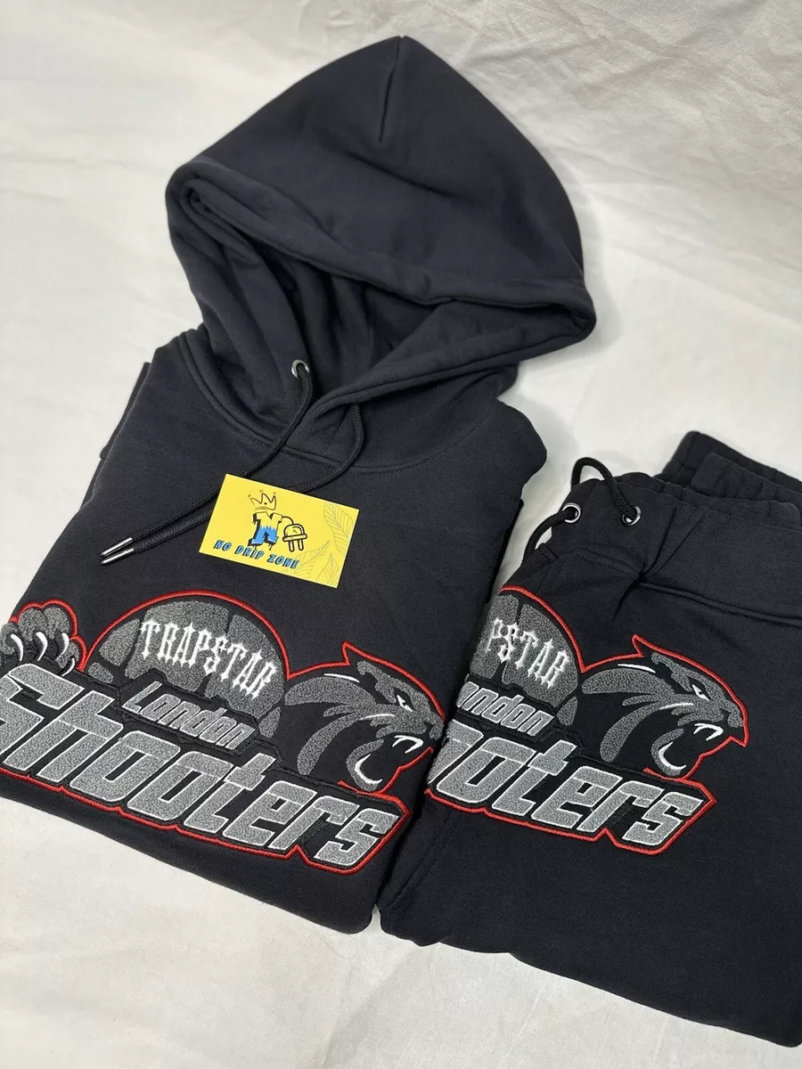 TRAPSTAR LONDON SHOOTERS TRACK SUIT BLACK RED HOODIE | eBay