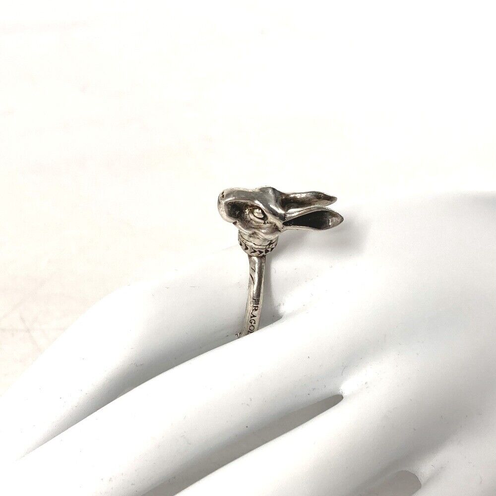 GUCCI Rabbit Anger Forest Rabbit Head Accessories Ring SV925 GUCCI Rabbit Anger Forest Rabbit Head Accessories Ring SV925