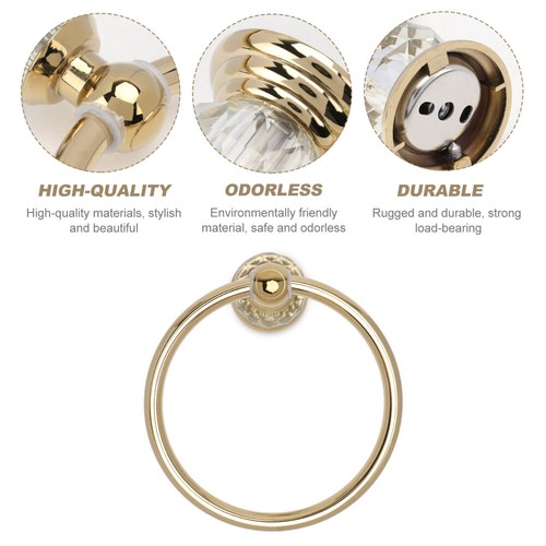 Towel Rack Hooks for Bathroom Wall Ring Hardware›towel Bars Bathrooms - Picture 7 of 12