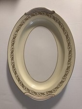 Gold Leaf Band Cream & White Pattern 5298 by Noritake 16" seving platter