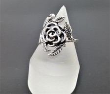 Rose Flower STERLING SILVER 925 Ring Floral Exclusive Design