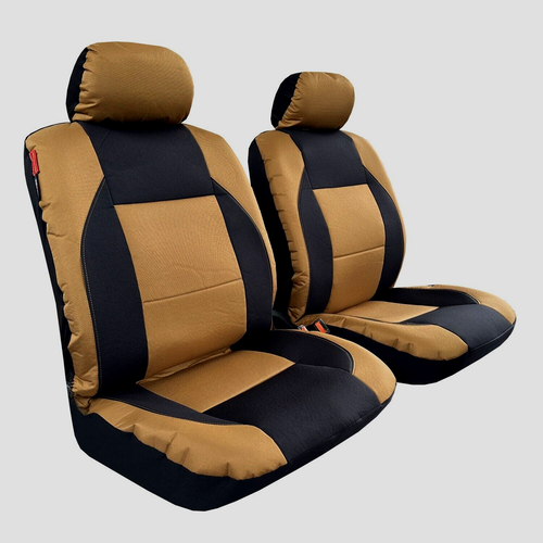 Canvas Seat Covers For Ford F350 20112023 Coyote Tan Brown Black Front Set eBay