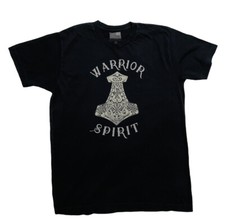 Honor Thread 100% American Cotton Made In USA Men's Black T-Shirt Size L