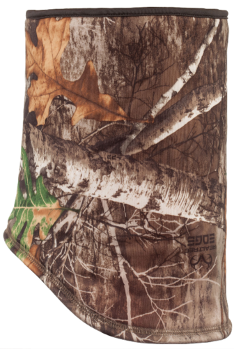 Huntworth RealTree EDGE Heavy Weight Fleece Neck Gaitor Blaze Orange Mask Gaiter - Picture 2 of 12