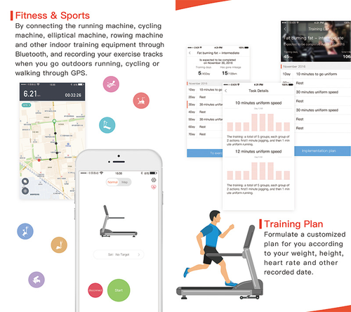 TREADMILL Running Machine Folding Electric BLUETOOTH ADJUSTABLE INCLINE NERO PRO - Picture 7 of 13