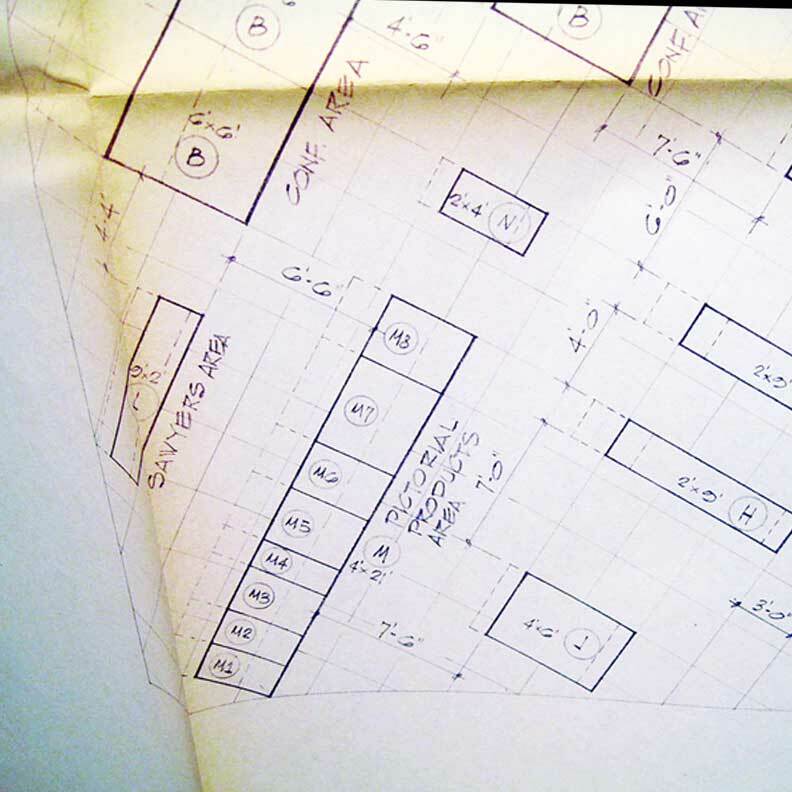 GAF Viewmaster Sawyer Original 1971 Chicago Expo Exhibit Blueprints Plans OOAK