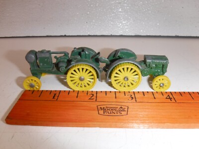Vintage ERTL LOT OF John Deere TRACTOR SET Farm Toy