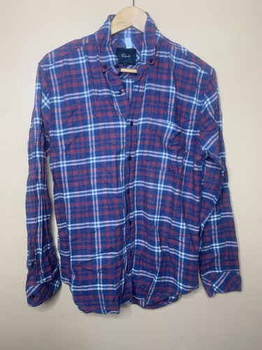 Rails Women's Size Small Shirt Button Up Plaid Flannel Red Blue Long Sleeve - Picture 7 of 18