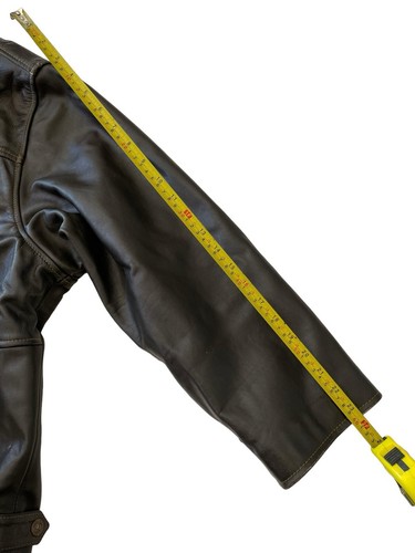 Winlit Leather Jacket Brown Full Zip Men’s Size XL Vintage Good Condition - Picture 7 of 14