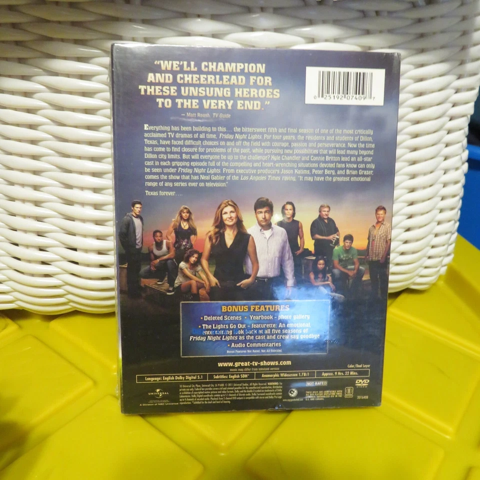 FRIDAY NIGHT LIGHTS The Fifth and Final Season DVD w/Slipcover SEALED NEW - Image 2 of 2