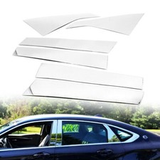 6pc Chrome Pillar Posts For Chevy Impala 2014-2020 Window Door Trim Accessories