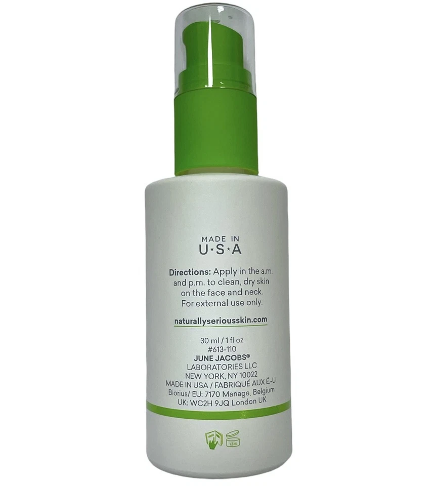 Lote 3 June Jacobs Naturally Serious Supercharge Suero Hidratante Antioxidante 1 Oz Foto 4 de 4