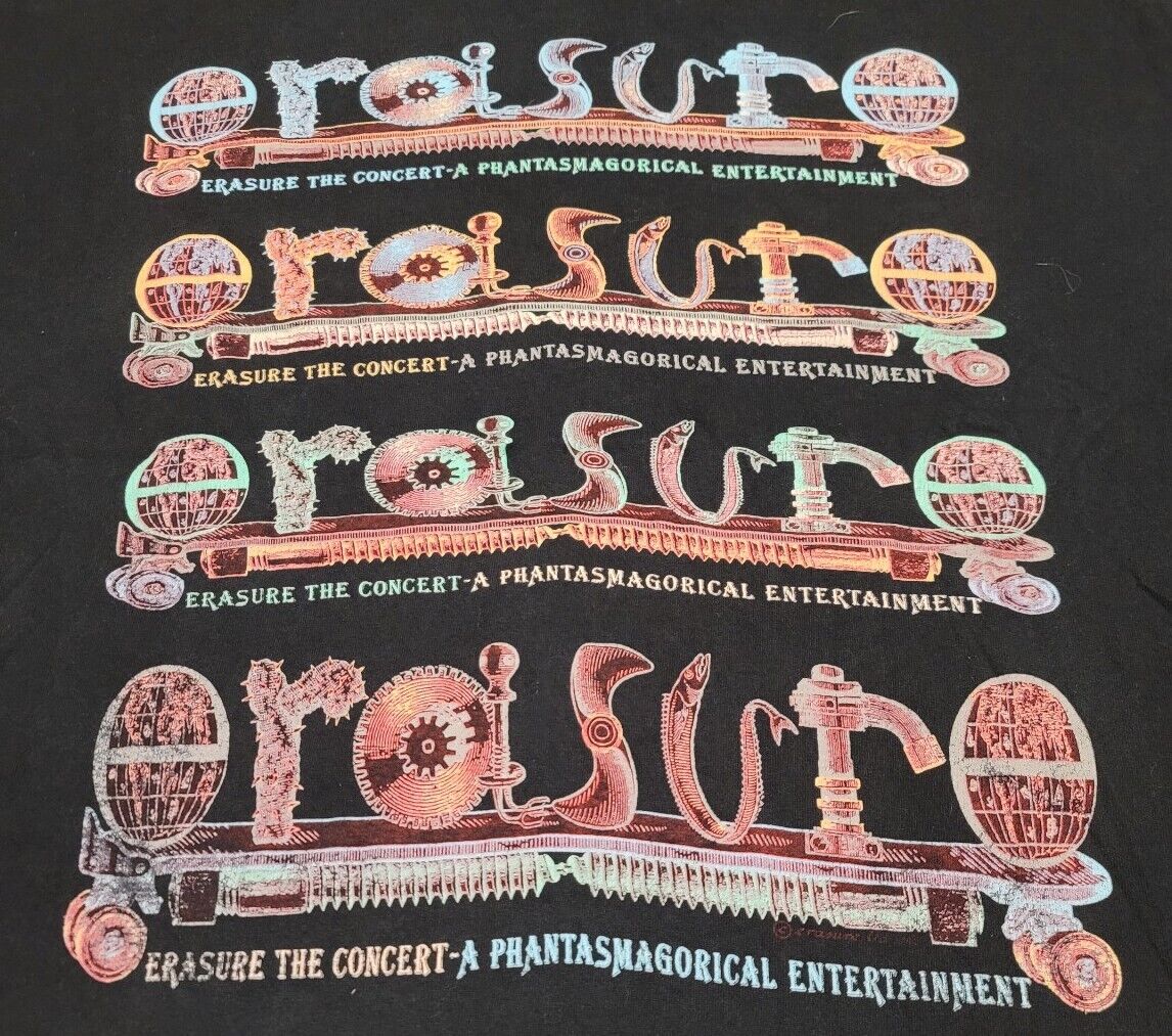 Vintage Erasure The Concert T Shirt XL 90s | eBay Vintage Erasure The Concert T Shirt XL 90s | eBay
