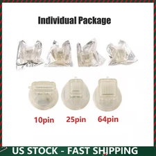 Replace Disposable 25/64/10 Pins Gold Plated Cartridge Tips for RF Machine