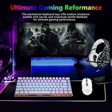 TKL Mechanical Gaming Keyboard 82 For PC/Laptop Gamers and Typists Blue Switch