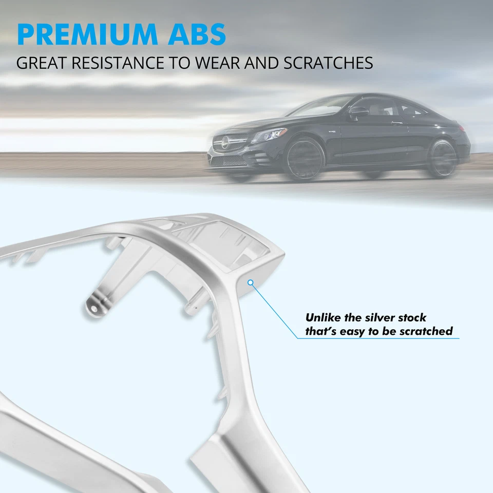 Capa decorativa de volante para Mercedes Benz W204 W212 C300 C350 E350 2012-2014 - Imagem 4 de 4