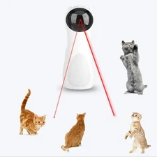 Automatic Cat LED Laser Toys Interactive Smart Teasing Kitten Funny Handheld Toy