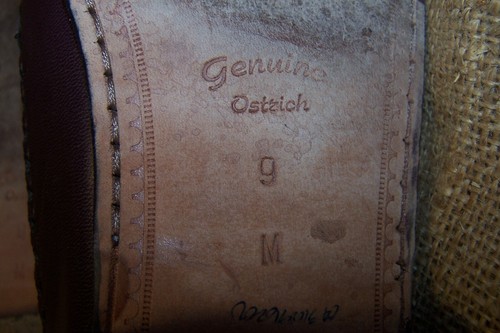 Stamati Mastroianni Signed Genuine Ostrich Mens Size 9M Loafers - Picture 12 of 15