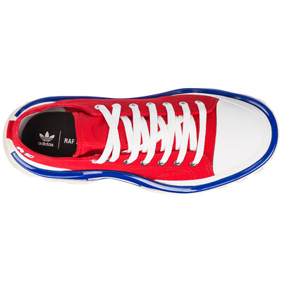 Adidas x Raf Simons Detroit Runner Sneaker Red/Blue/White Men's 6 New $450  | eBay