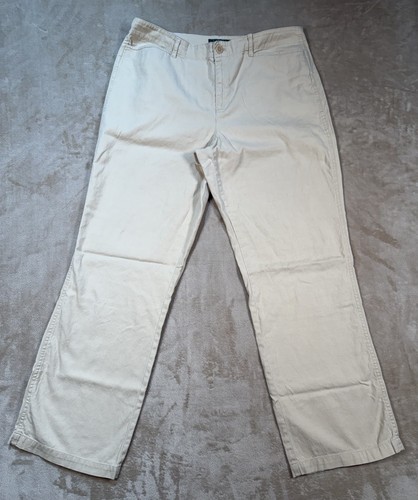 Lauren Ralph Lauren, Lauren Ralph Lauren Straight Leg High Waist Women’s 12 Linen Cotton Pants