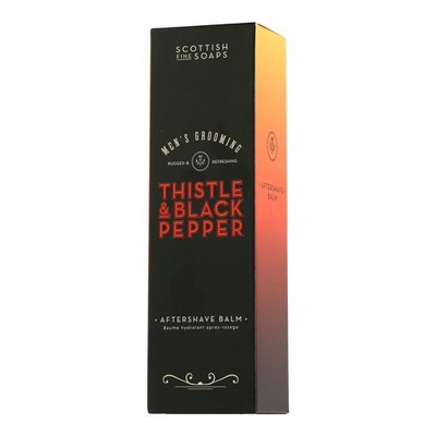 Scottish Fine Soaps Men's Grooming Thistle & Black Pepper Aftershave Balm 75ml